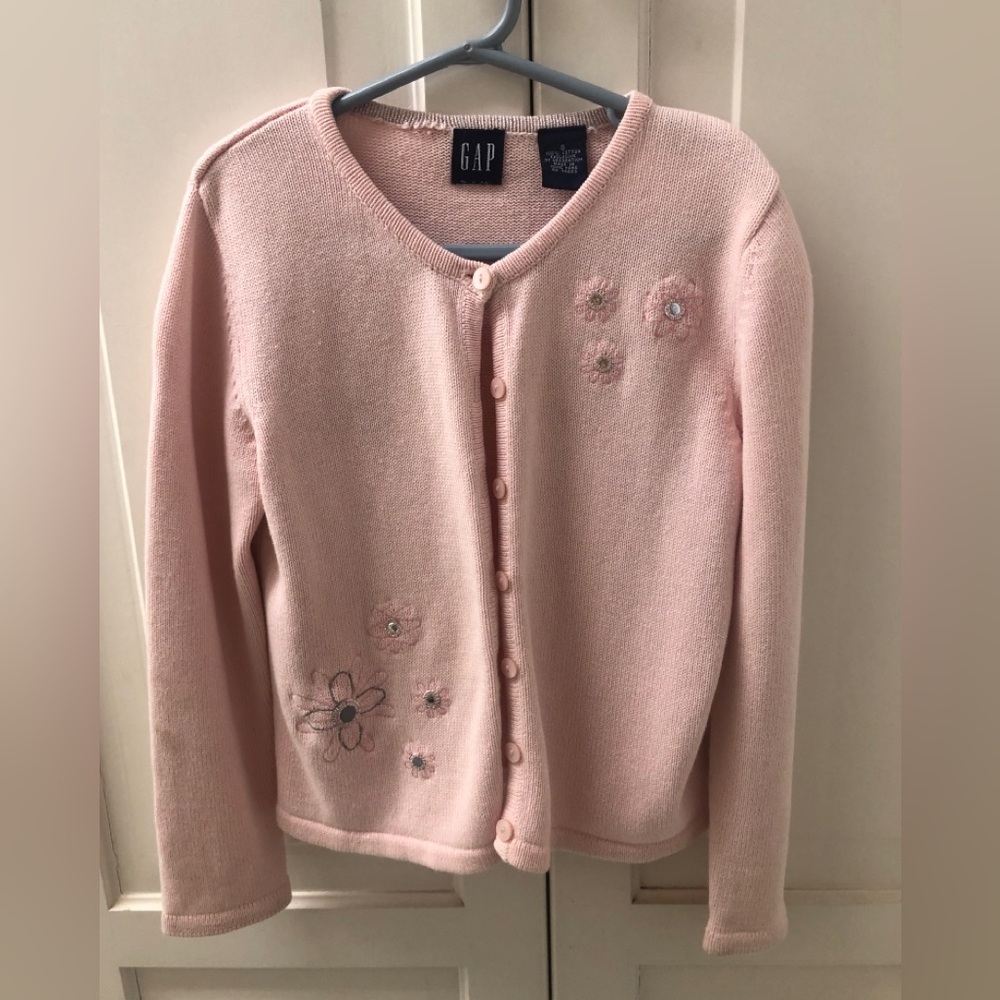 GAP SWEATER, girls S, pink 100% Cotton Easter, Spring, Summer, Beautiful Details